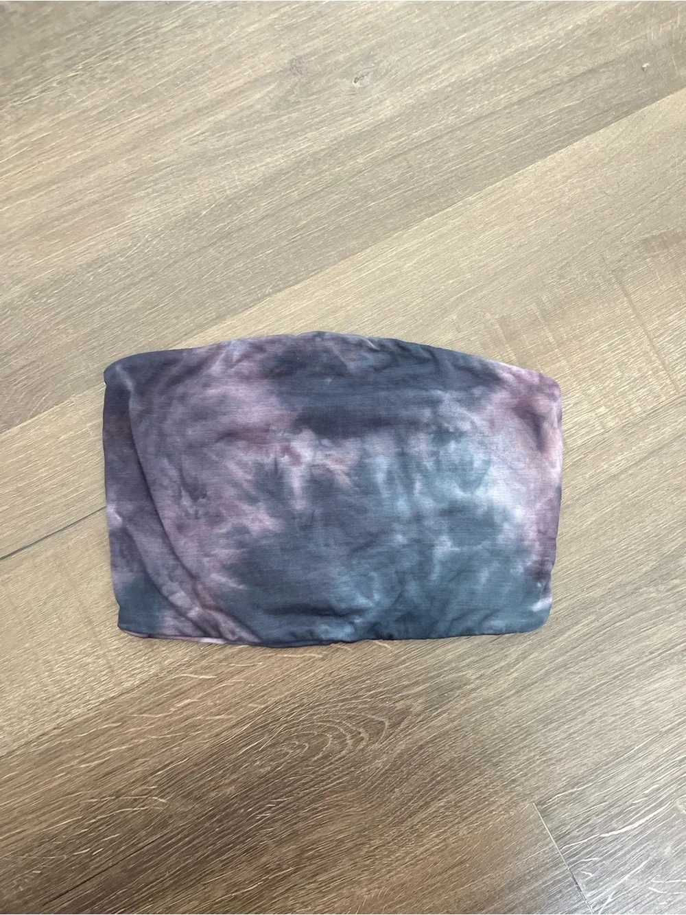 Intimately Free People Gray Purple Tie Dye Tube Top Cropped Womens Size Small